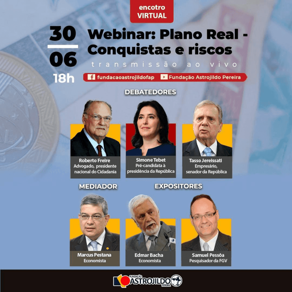 Webinar: Plano Real, conquistas e riscos